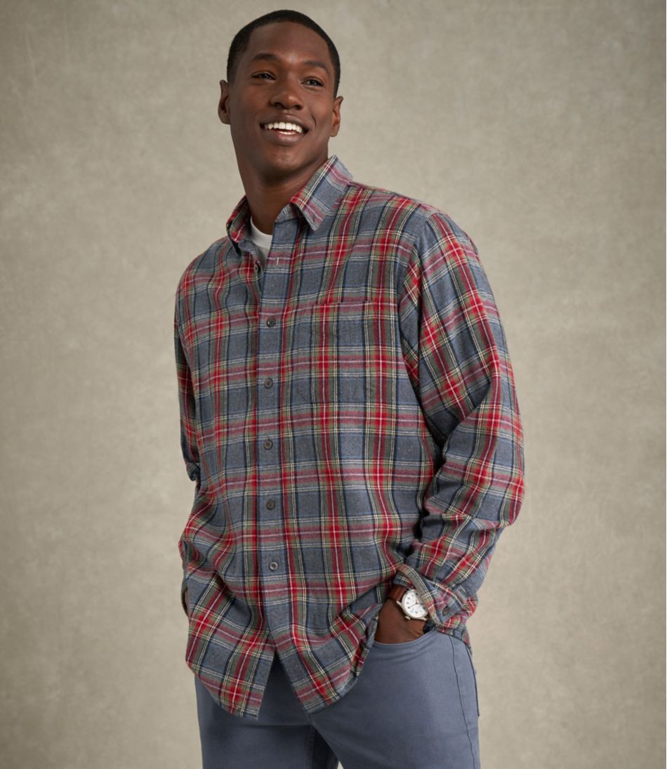 L.L.Bean On Sale | Men's Scotch Plaid Flannel Shirt, Traditional Fit
