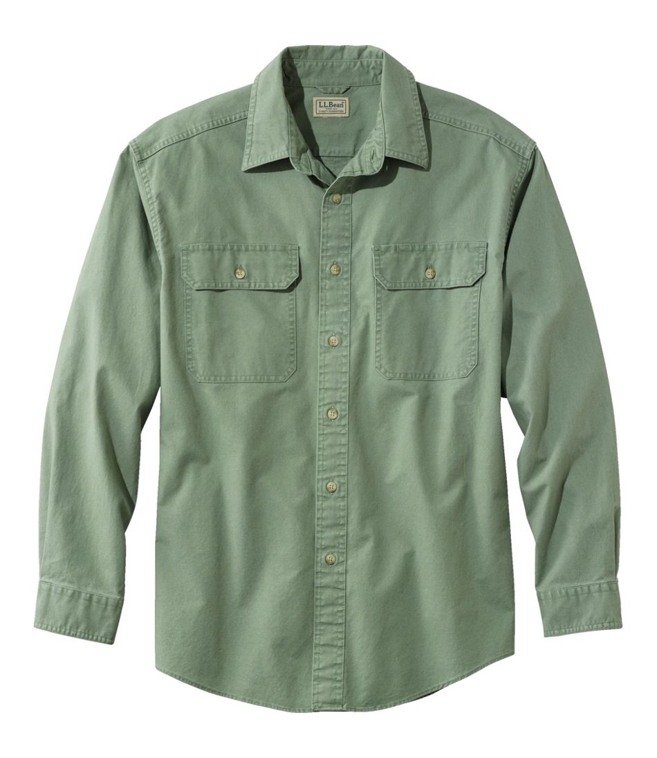 L.L.Bean US | Men's Sunwashed Canvas Shirt, Traditional Fit