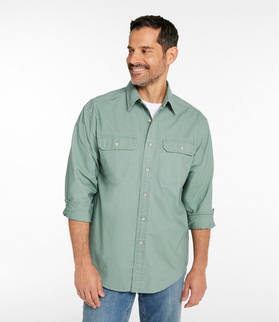 L.L.Bean US | Men's Sunwashed Canvas Shirt, Traditional Fit