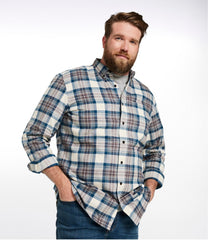 L.L.Bean | Men's Scotch Plaid Flannel Shirt, Slightly Fitted