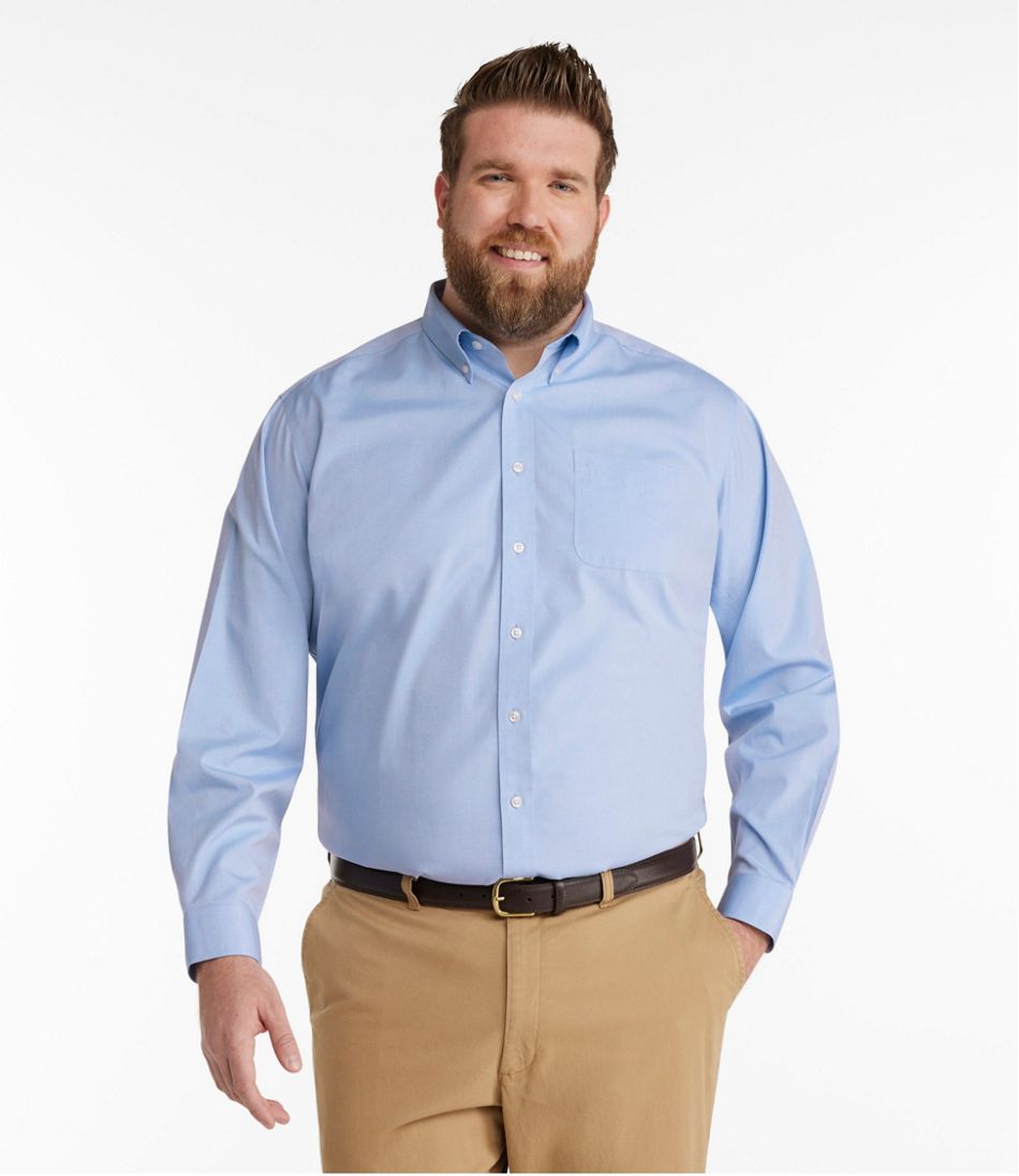 L.L.Bean Discount | Men's Wrinkle-Free Pinpoint Oxford Cloth Shirt, Traditional Fit
