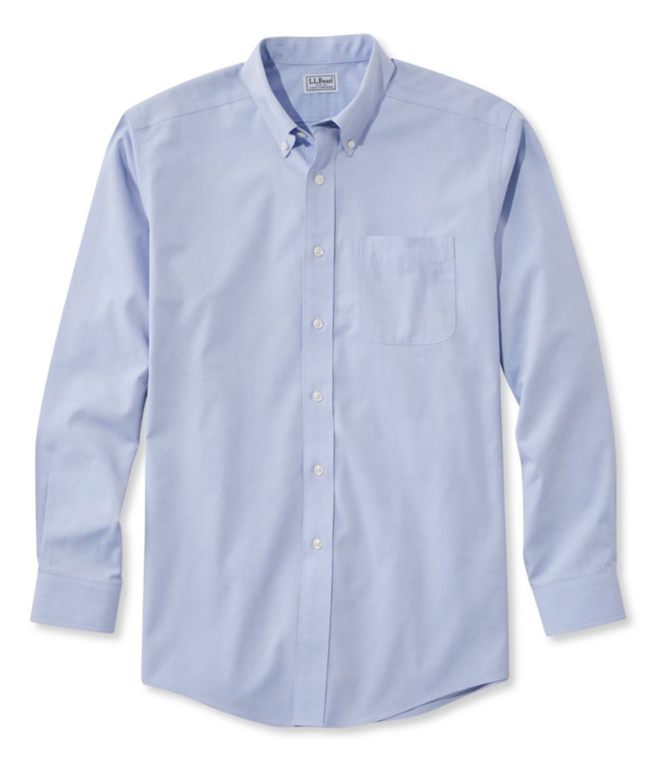 L.L.Bean Discount | Men's Wrinkle-Free Pinpoint Oxford Cloth Shirt, Traditional Fit