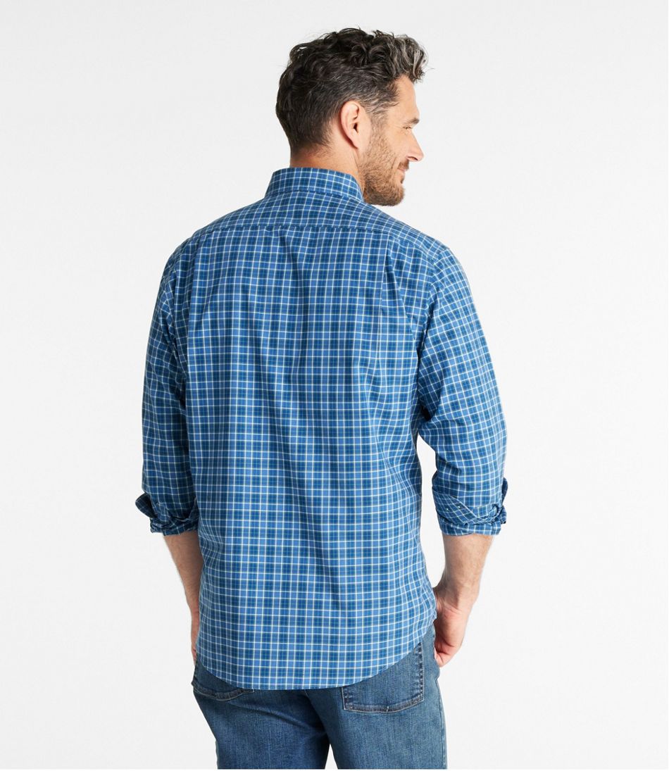 L.L.Bean Outlet | Men's Wrinkle-Free Kennebunk Sport Shirt, Slightly Fitted Check