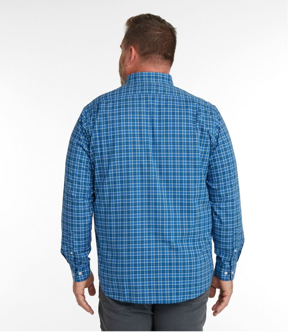 L.L.Bean Outlet | Men's Wrinkle-Free Kennebunk Sport Shirt, Slightly Fitted Check