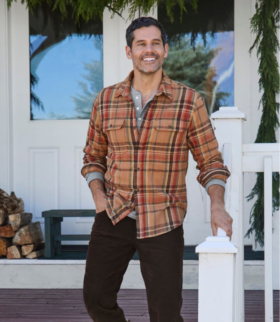 L.L.Bean Sale | Men's 1912 Field Flannel Shirt, Slightly Fitted Untucked Fit, Plaid