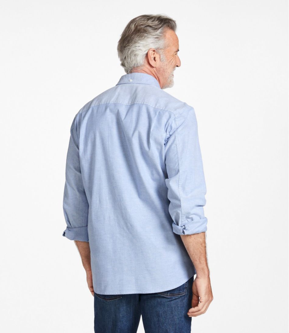 L.L.Bean New | Men's Comfort Stretch® Oxford Shirt, Traditional Untucked Fit