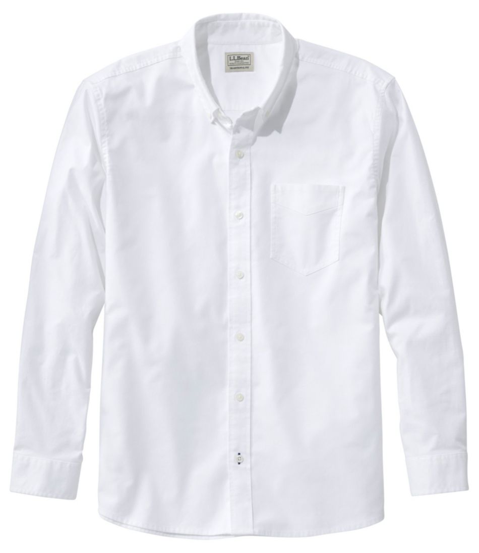 L.L.Bean New | Men's Comfort Stretch® Oxford Shirt, Traditional Untucked Fit