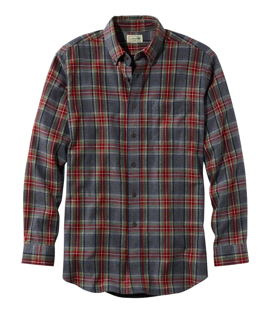 L.L.Bean Online | Men's Scotch Plaid Flannel Shirt, Slim Fit