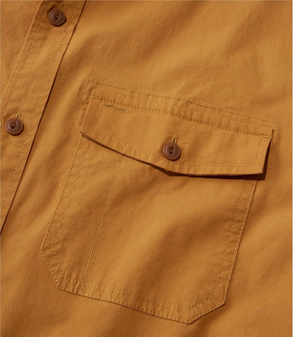 L.L.Bean Outlet | Men's Riverton Ripstop Shirt, Long-Sleeve, Traditional Untucked Fit