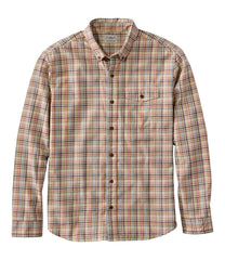 L.L.Bean On Sale | Men's Brushed Jaspé Twill Shirt, Plaid, Traditional Untucked Fit
