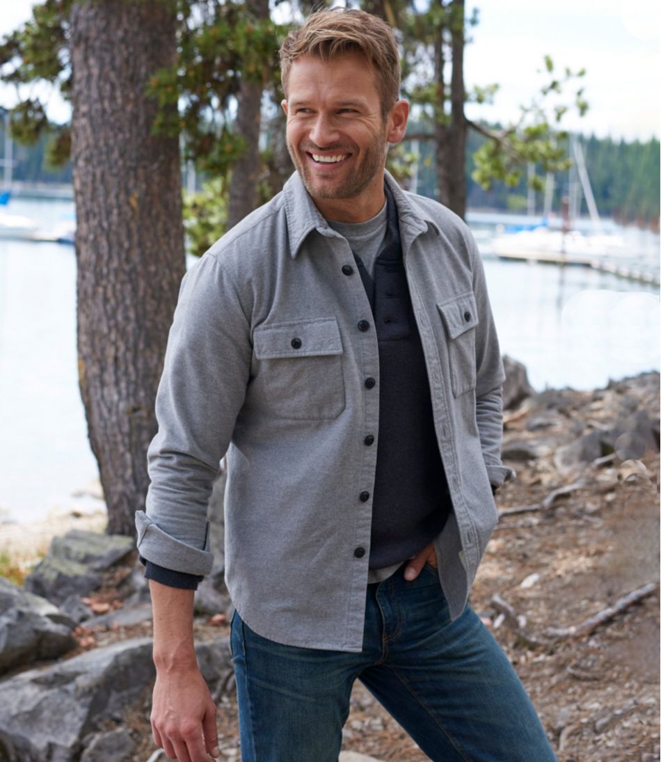 L.L.Bean For Sale | Men's Signature 1933 Chamois Cloth Shirt, Slim Fit