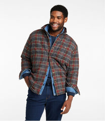 L.L.Bean New | Men's Sherpa-Lined Scotch Plaid Shirt, Slightly Fitted