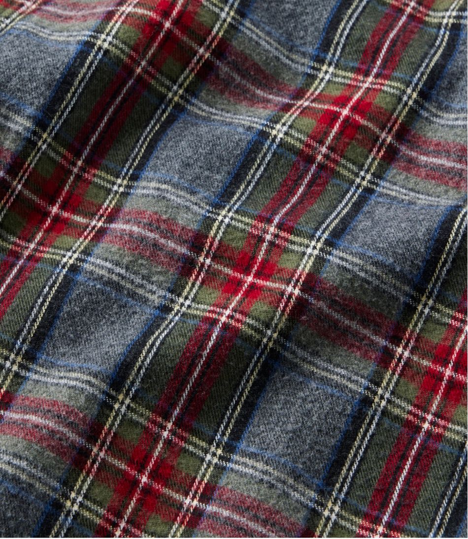 L.L.Bean New | Men's Sherpa-Lined Scotch Plaid Shirt, Slightly Fitted