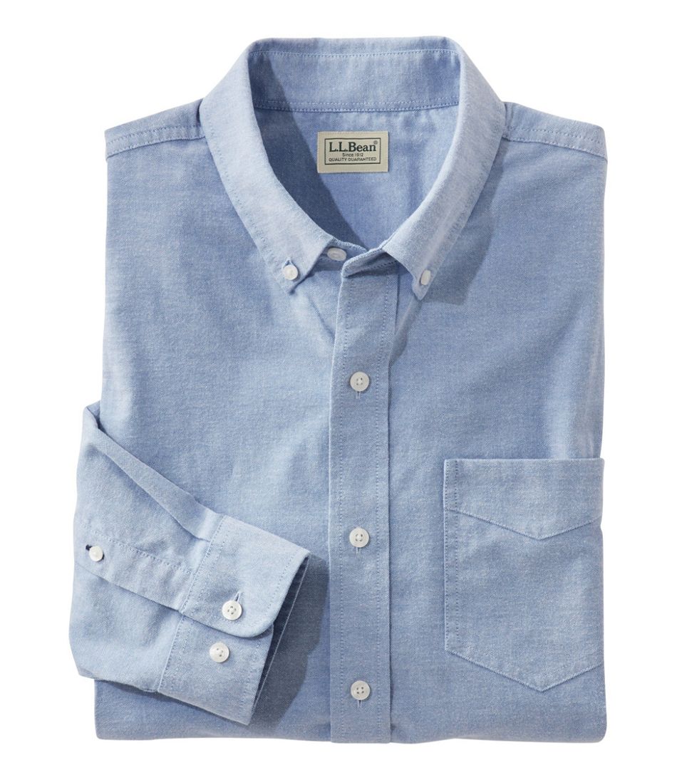 L.L.Bean Online | Men's Comfort Stretch® Oxford Shirt, Slightly Fitted Untucked Fit