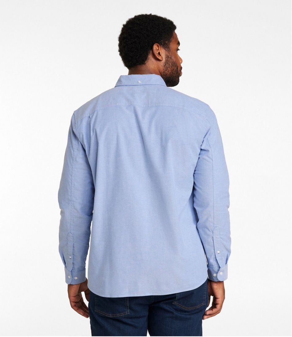 L.L.Bean Online | Men's Comfort Stretch® Oxford Shirt, Slightly Fitted Untucked Fit