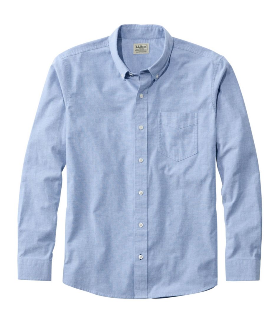 L.L.Bean Online | Men's Comfort Stretch® Oxford Shirt, Slightly Fitted Untucked Fit