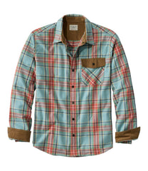 L.L.Bean Discount | Men's Scotch Plaid Flannel Shirt, Snap-Front, Slightly Fitted Untucked Fit