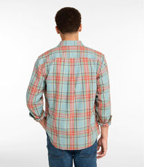 L.L.Bean Discount | Men's Scotch Plaid Flannel Shirt, Snap-Front, Slightly Fitted Untucked Fit