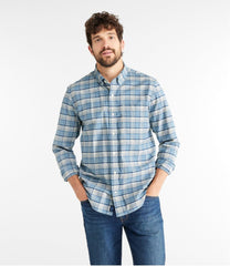 L.L.Bean Outlet | Men's Comfort Stretch® Oxford Shirt, Traditional Untucked Fit, Plaid