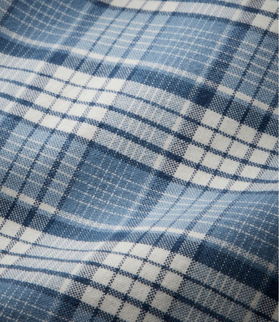 L.L.Bean Outlet | Men's Comfort Stretch® Oxford Shirt, Traditional Untucked Fit, Plaid