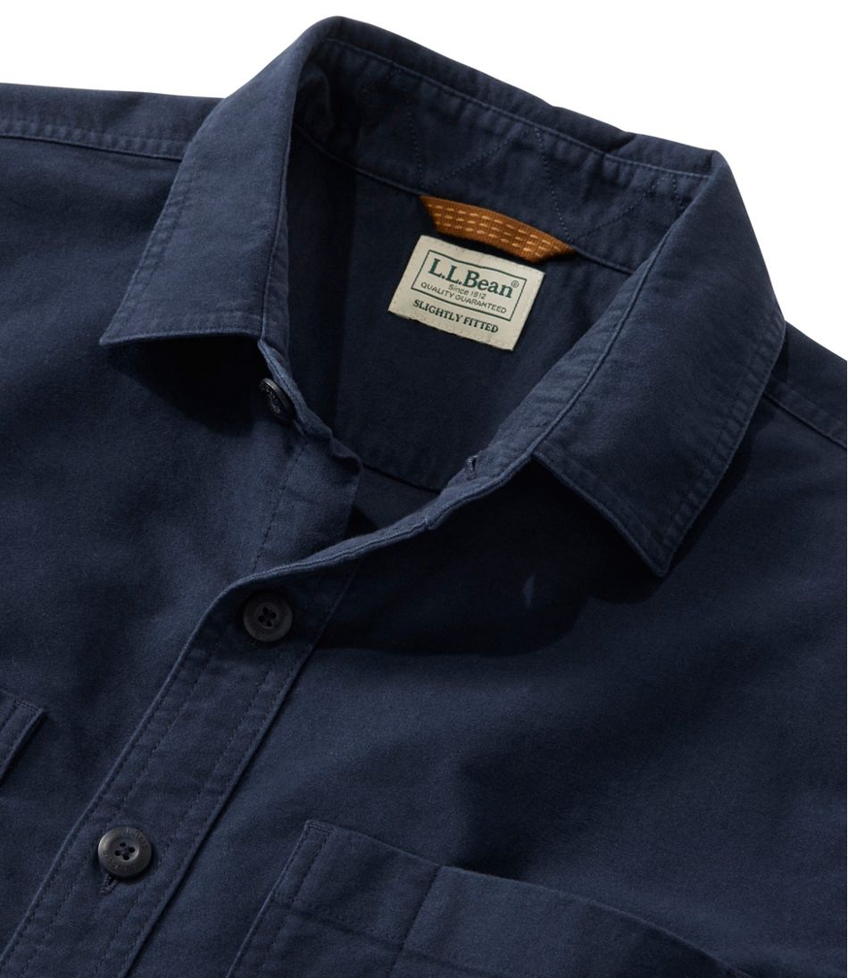 L.L.Bean On Sale | Men's Bean's Moleskin Shirt, Slightly Fitted Untucked Fit