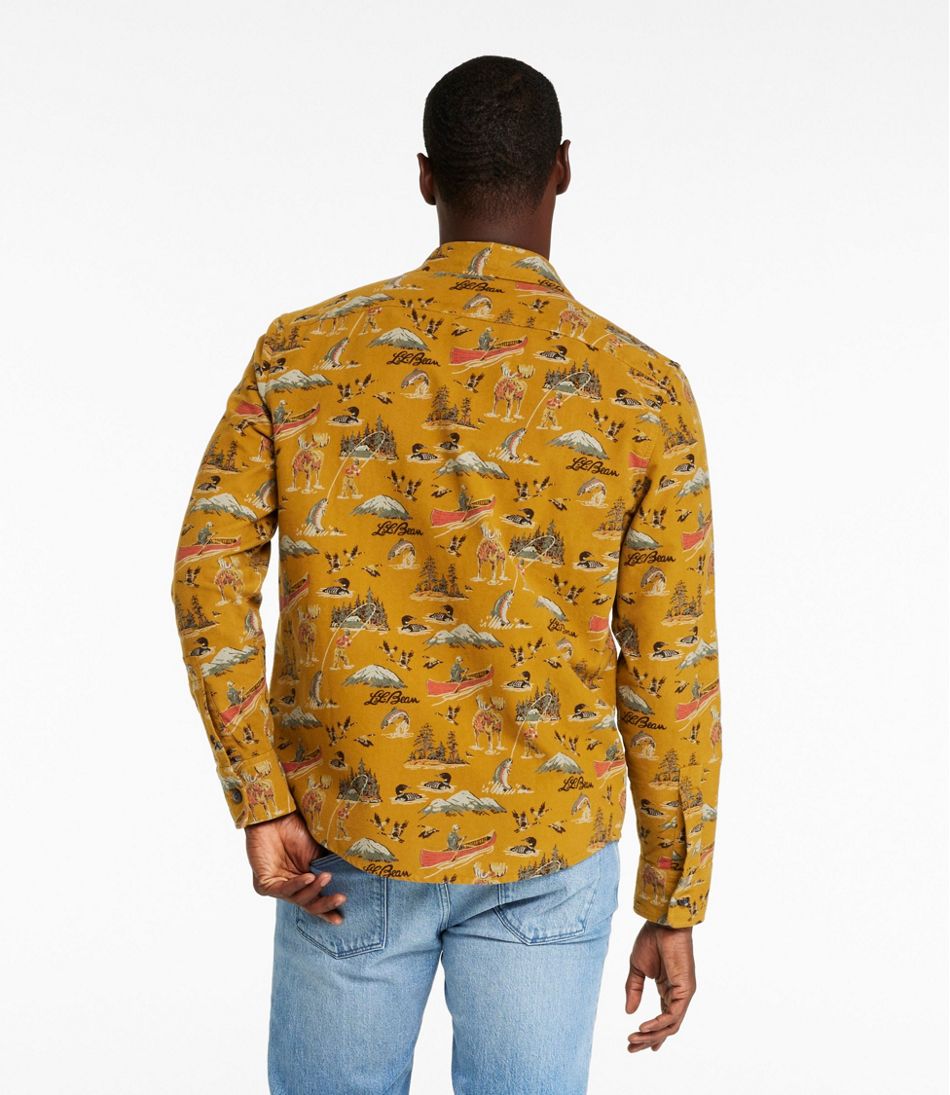 L.L.Bean New | Men's Signature 1933 Chamois Cloth Shirt, Slim Fit, Pattern