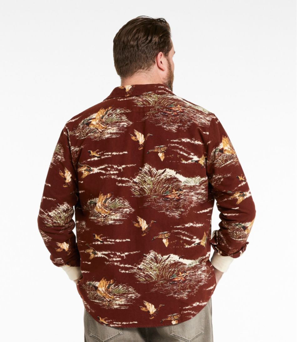 L.L.Bean New | Men's Signature 1933 Chamois Cloth Shirt, Slim Fit, Pattern