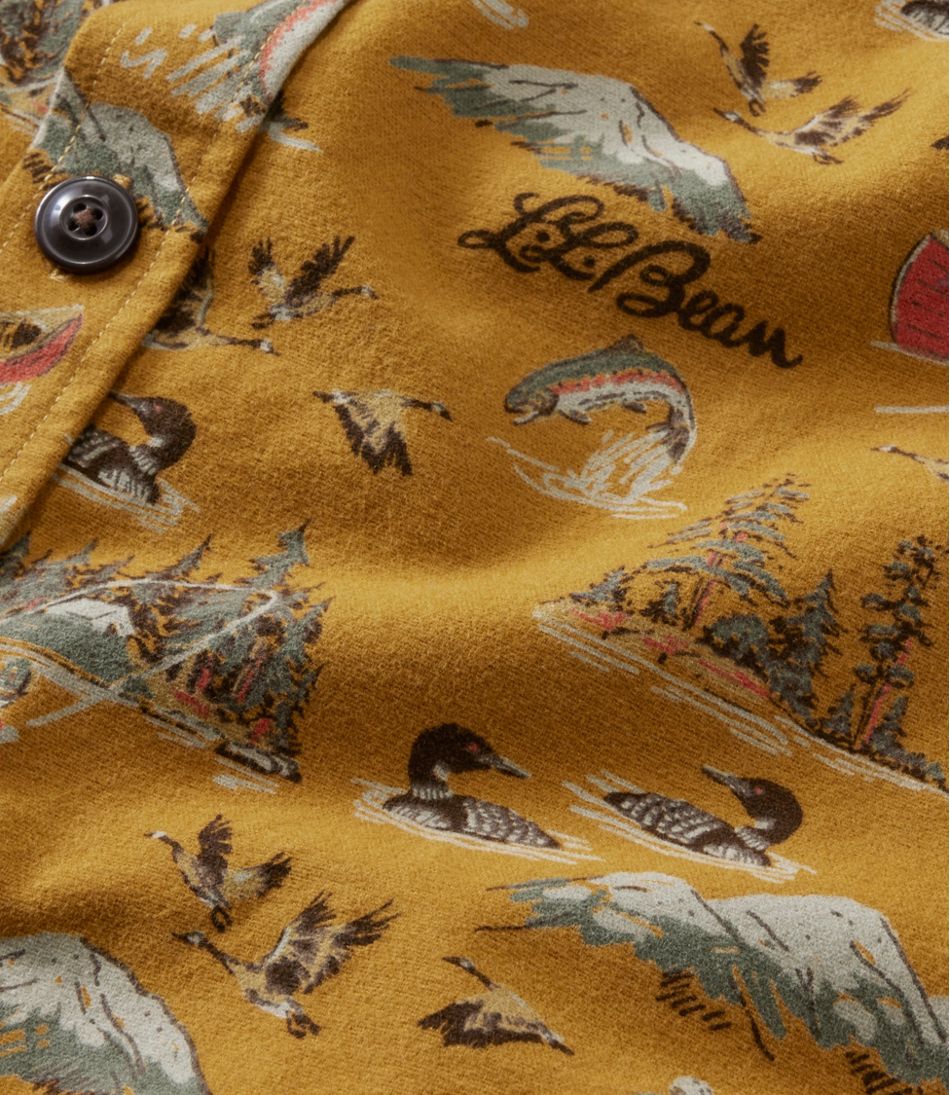 L.L.Bean New | Men's Signature 1933 Chamois Cloth Shirt, Slim Fit, Pattern