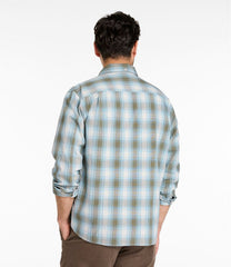 L.L.Bean US | Men's Comfort Stretch® Chambray Shirt, Traditional Untucked Fit, Long-Sleeve, Print