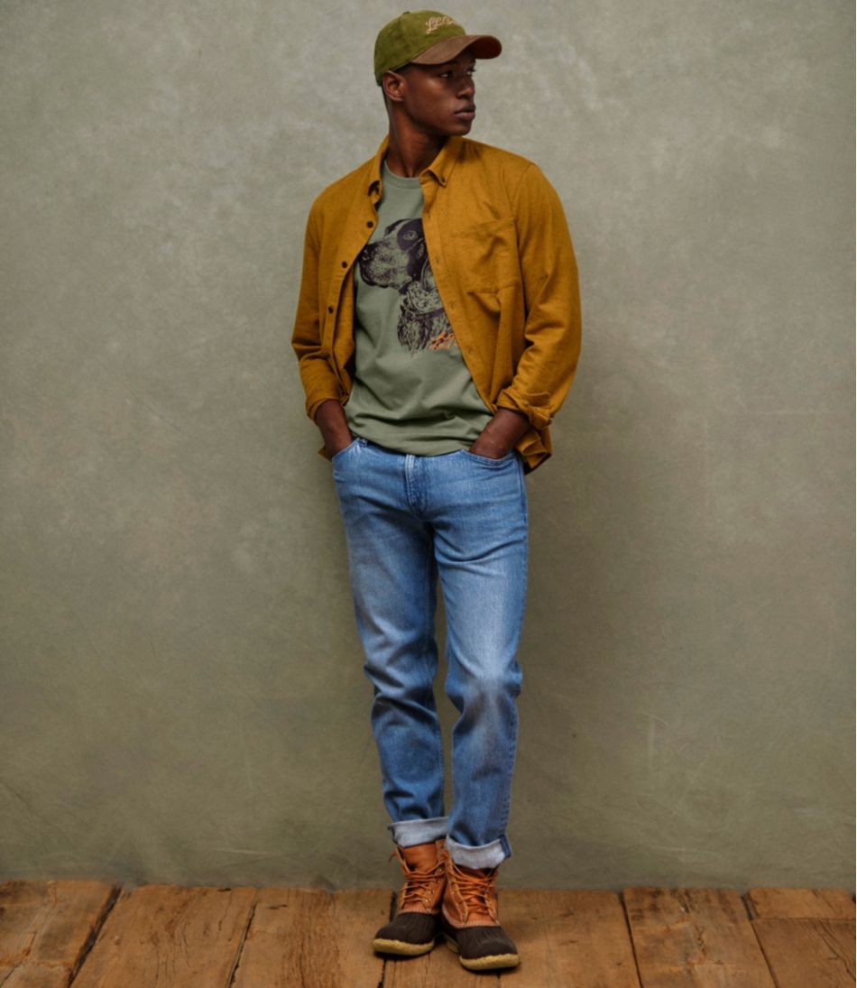 L.L.Bean | Men's Signature Donegal Woven Shirt, Long-Sleeve