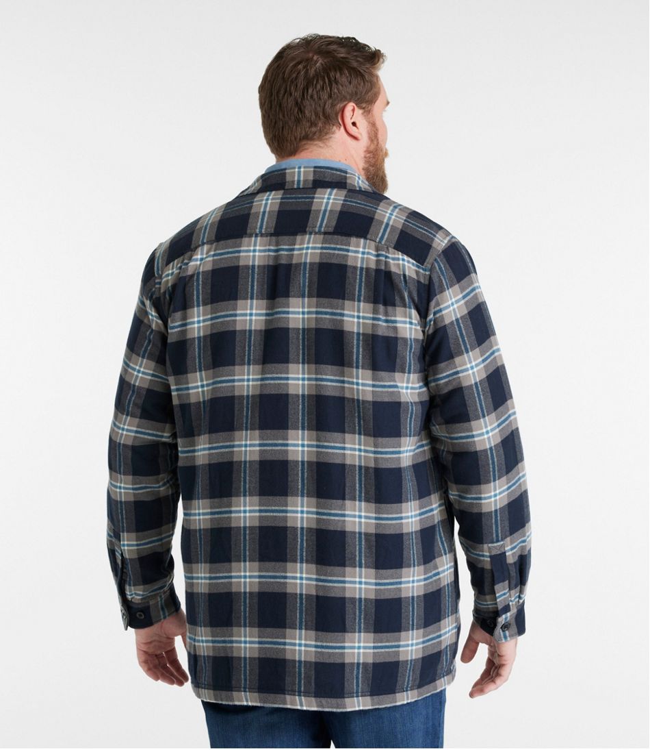 L.L.Bean Online | Men's Fleece-Lined Flannel Shirt, Traditional Fit