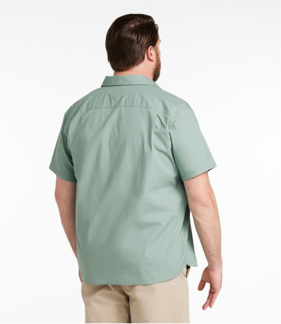 L.L.Bean Sale | Men's Riverton Ripstop Shirt, Short-Sleeve, Traditional Untucked Fit