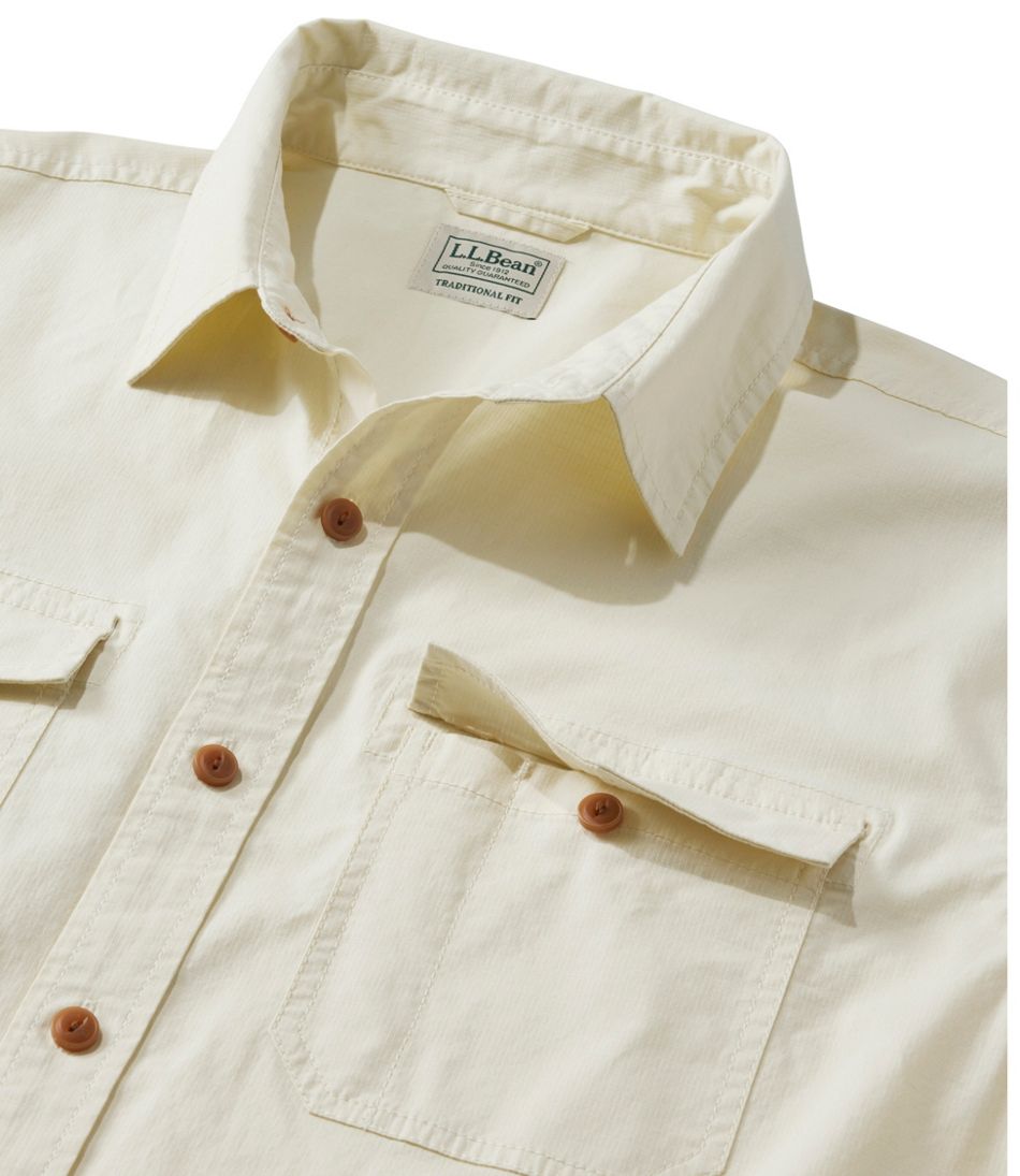L.L.Bean Sale | Men's Riverton Ripstop Shirt, Short-Sleeve, Traditional Untucked Fit