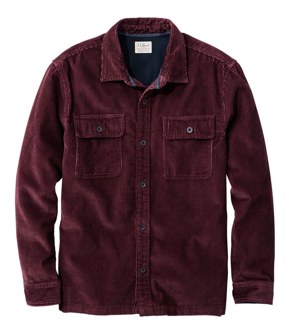 L.L.Bean On Sale | Men's Rangeley Corduroy Shirt, Slightly Fitted