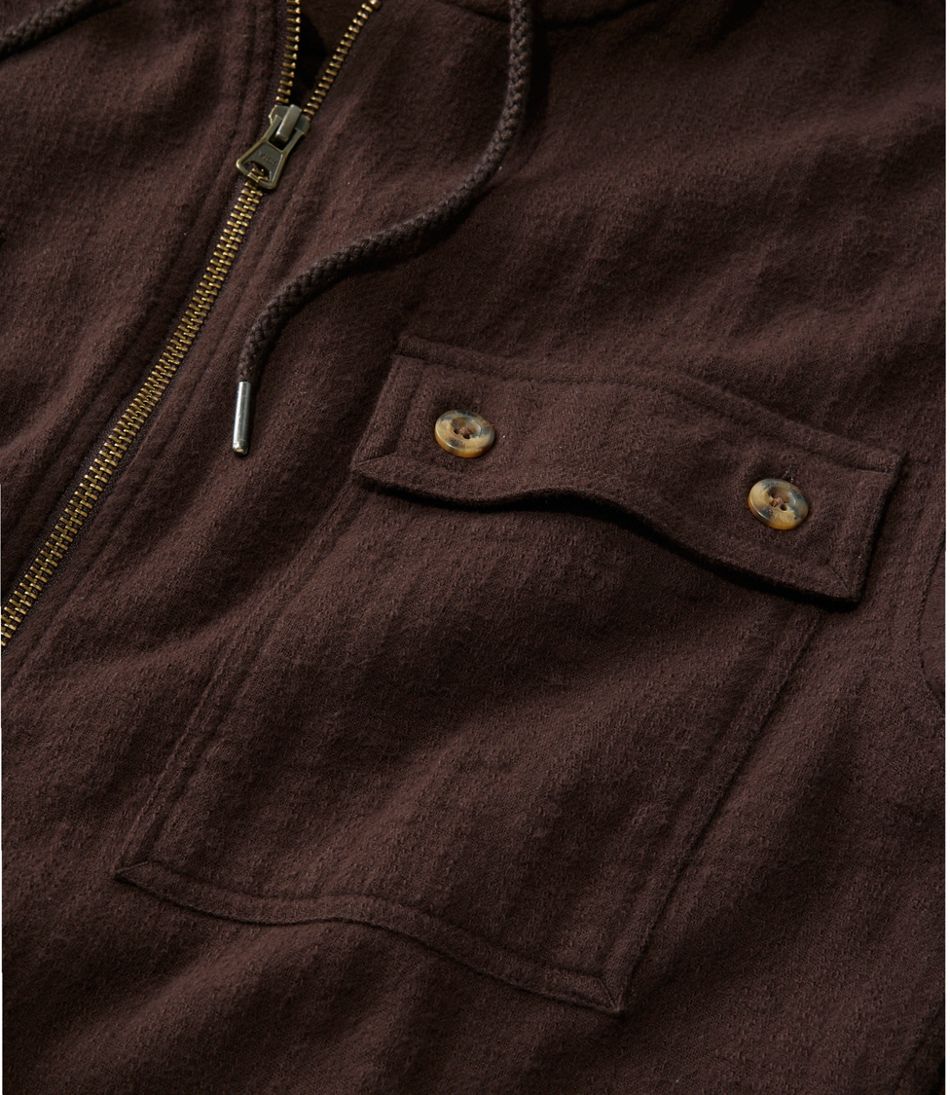 L.L.Bean US | Men's 1912 Field Flannel Shirt, Hooded, Slightly Fitted Untucked Fit
