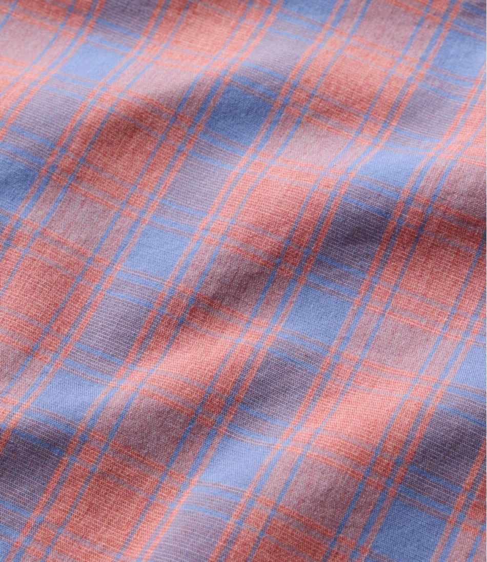 L.L.Bean Online | Men's Comfort Stretch Performance® Shirt, Long-Sleeve, Slightly Fitted Untucked Fit, Plaid