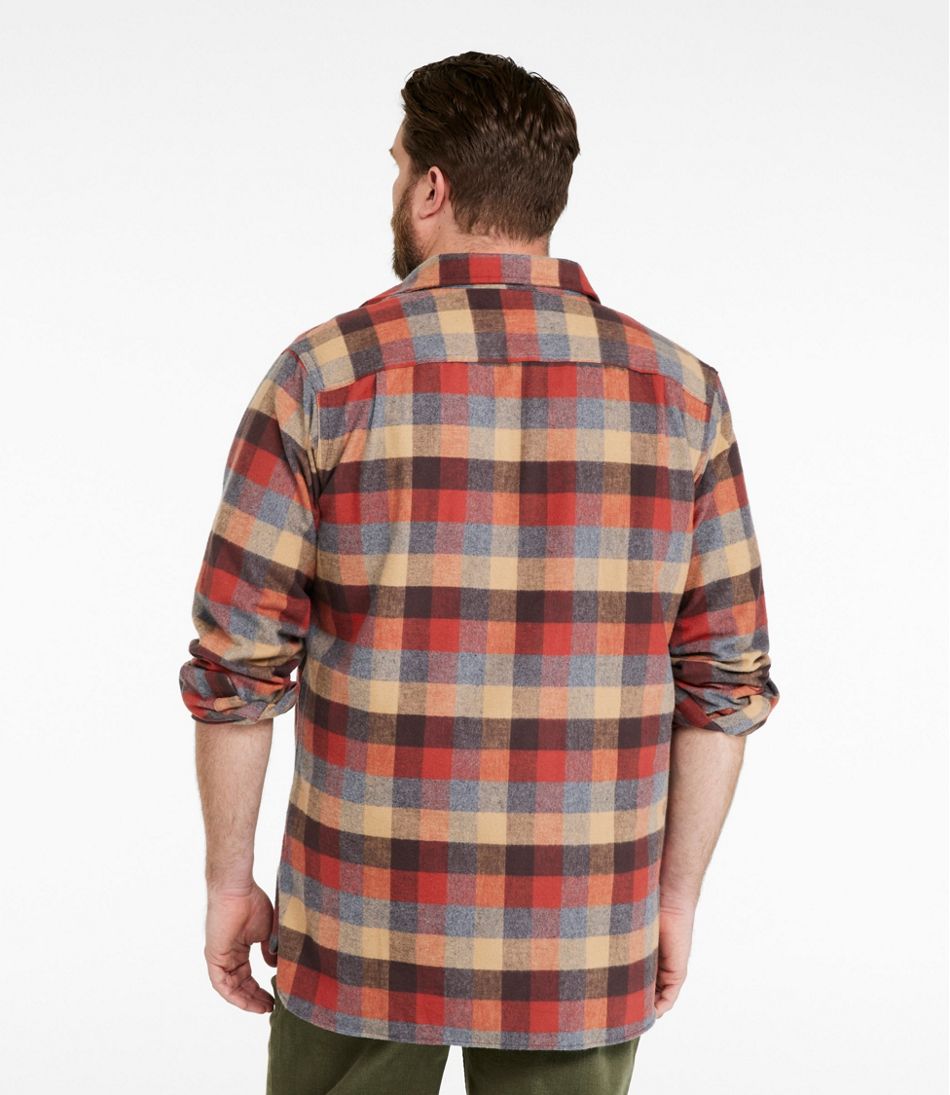 L.L.Bean Discount | Men's Chamois Shirt, Slightly Fitted, Plaid