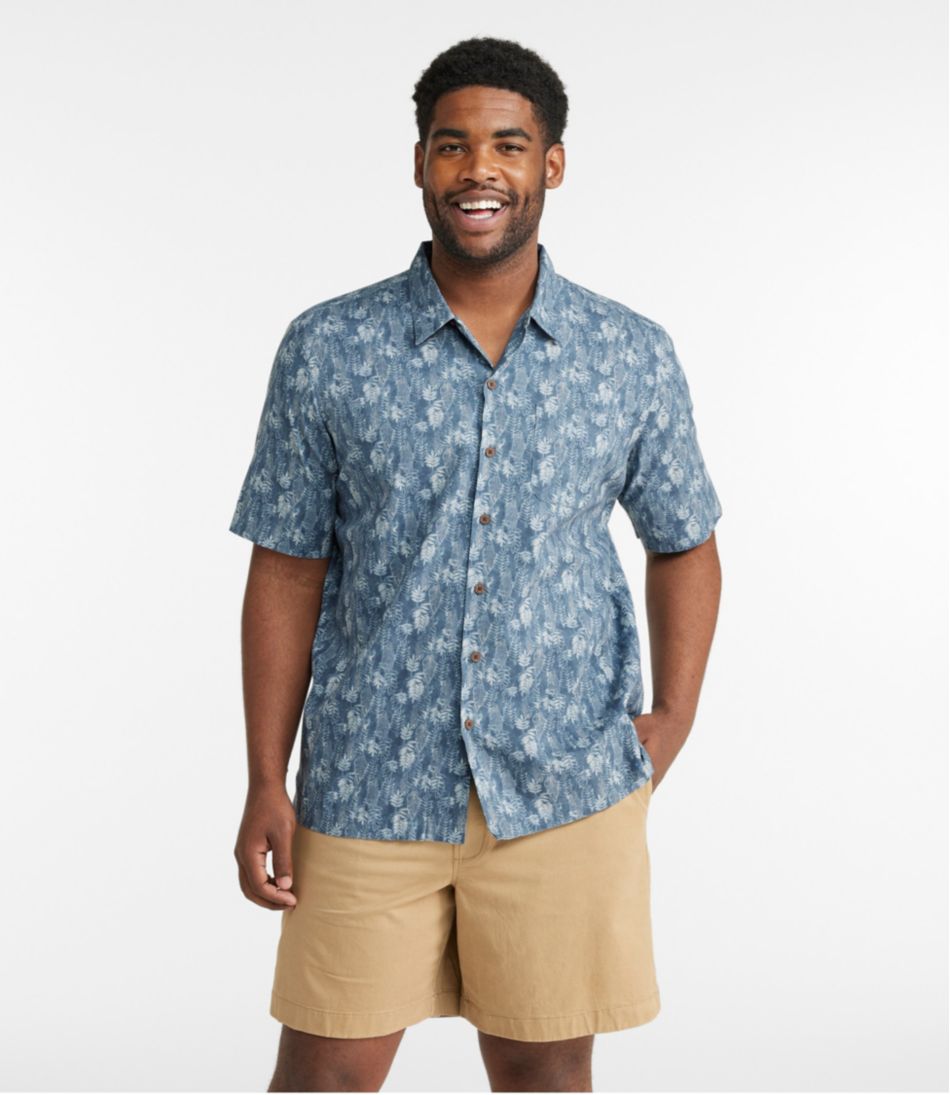L.L.Bean New | Men's Tropics Shirt, Short-Sleeve Print