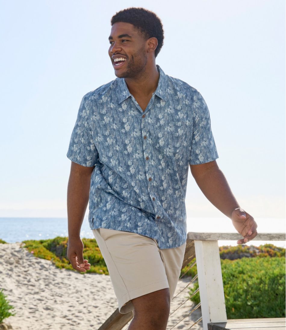 L.L.Bean New | Men's Tropics Shirt, Short-Sleeve Print