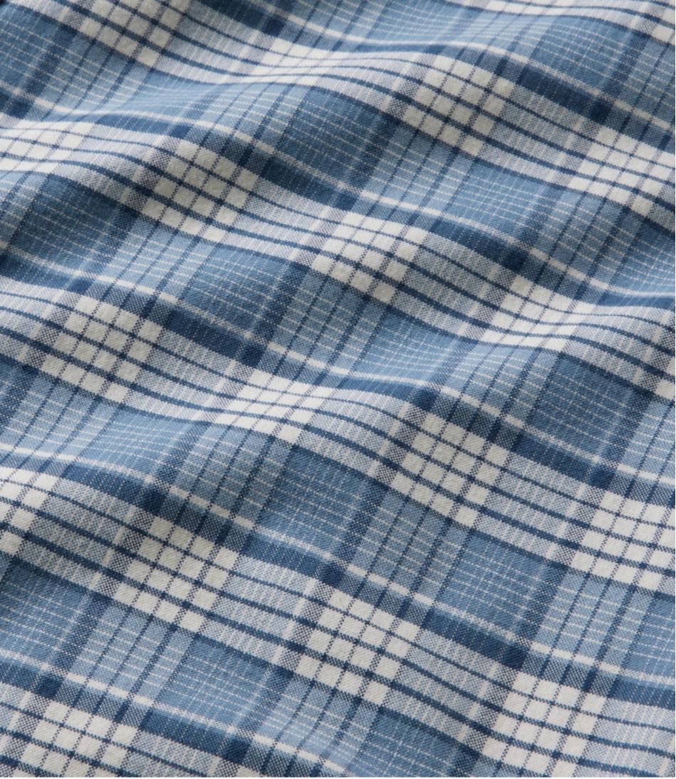 L.L.Bean US | Men's Comfort Stretch® Oxford Shirt, Slightly Fitted Untucked Fit, Plaid