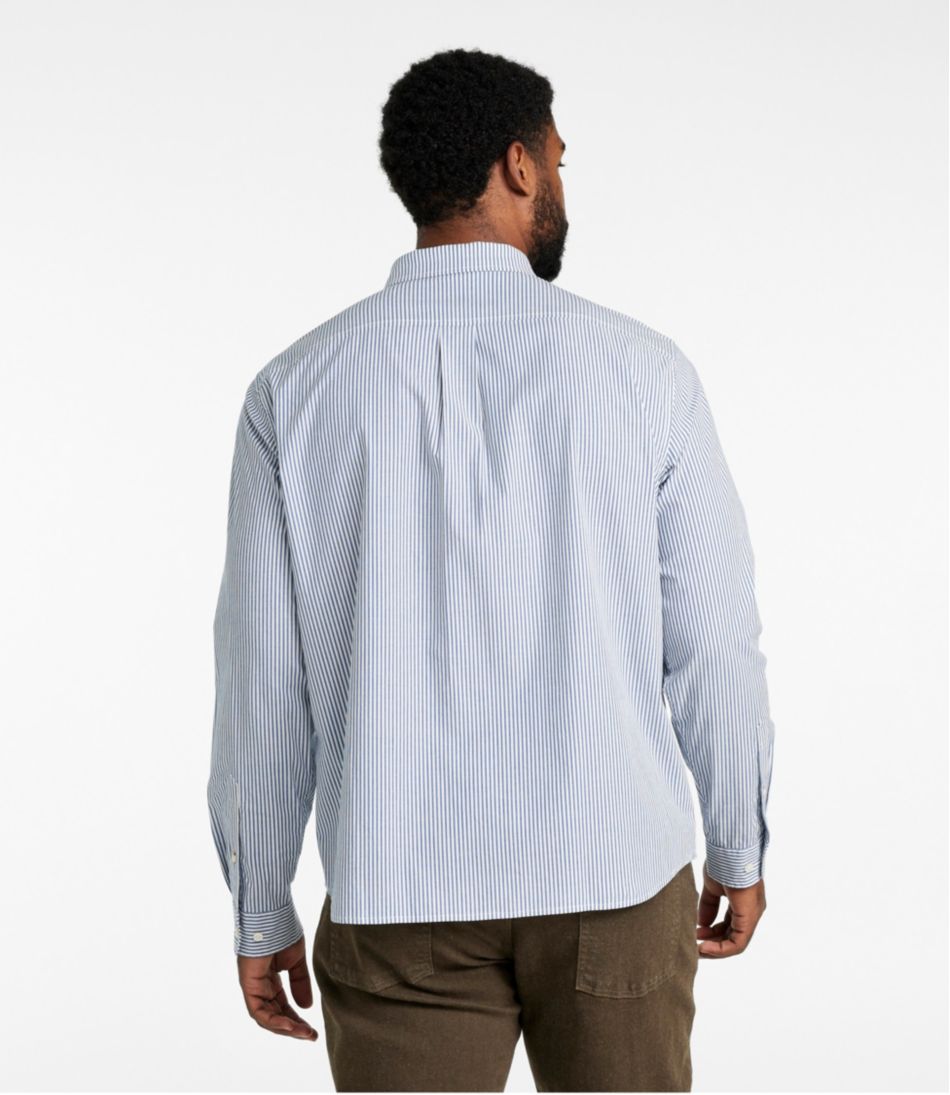 L.L.Bean Outlet | Men's Signature Stretch Poplin Shirt, Long-Sleeve, Slim Fit