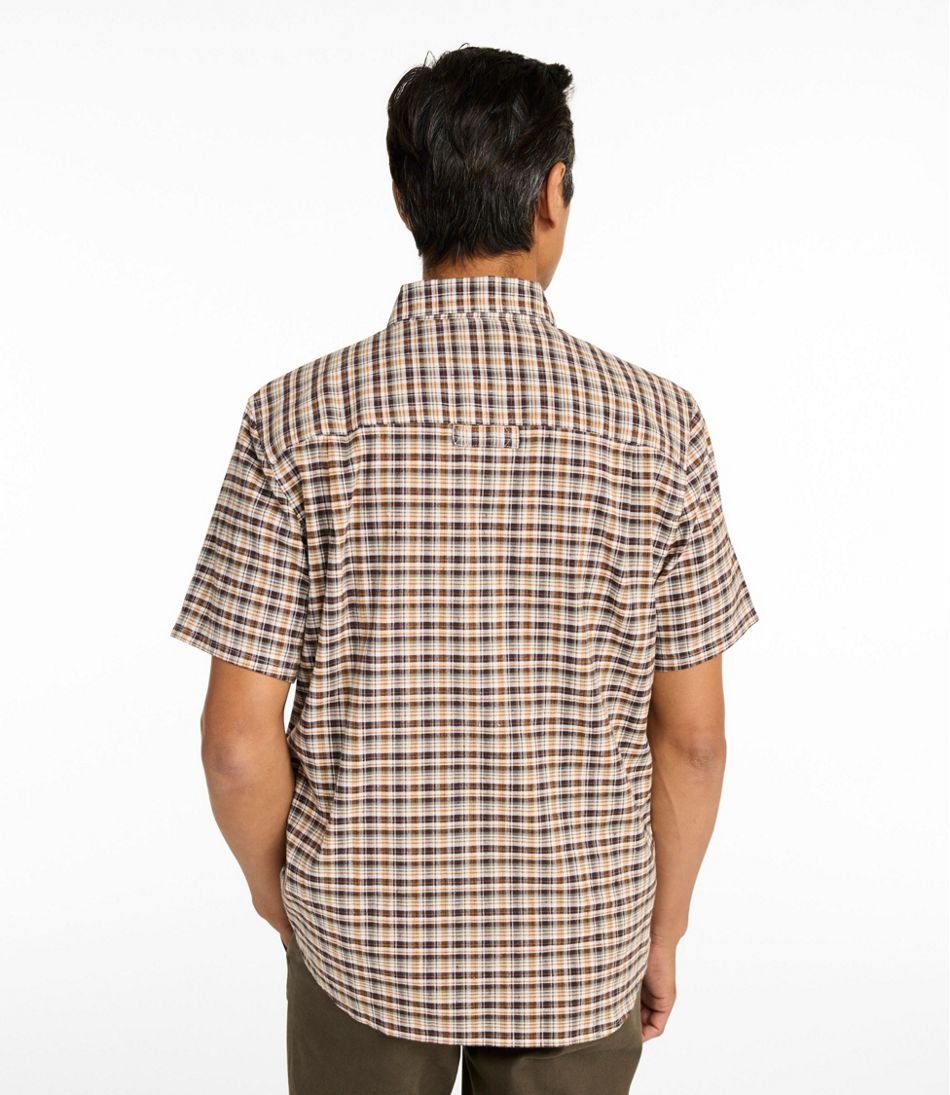 L.L.Bean Sale | Men's Stonecoast Hemp Shirt, Short-Sleeve, Slightly Fitted Untucked Fit