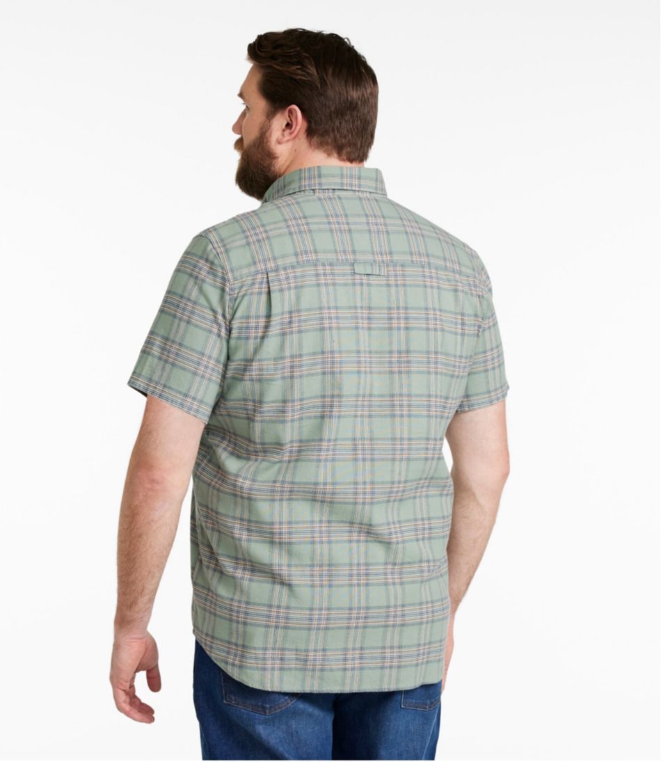 L.L.Bean Sale | Men's Stonecoast Hemp Shirt, Short-Sleeve, Slightly Fitted Untucked Fit