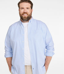 L.L.Bean New | Men's Comfort Stretch Oxford Shirt, Traditional Untucked Fit, Stripe