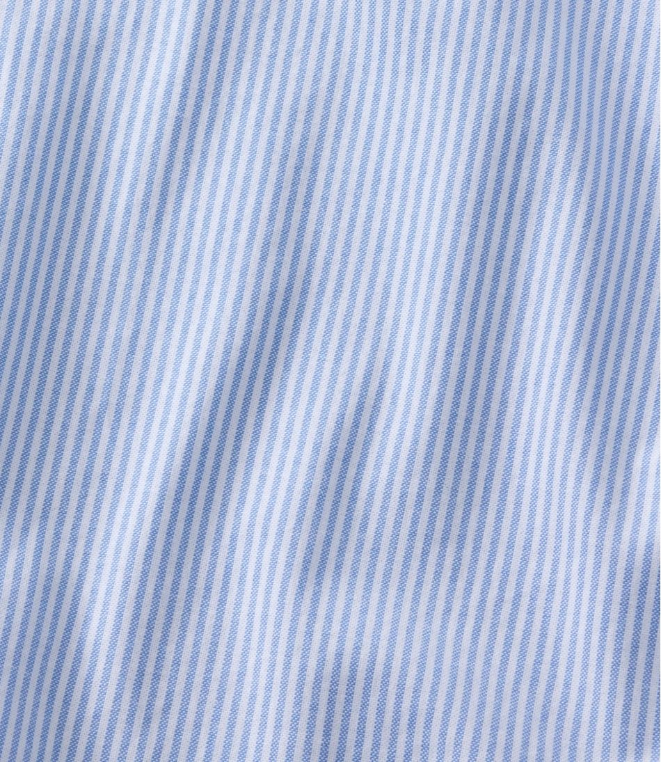 L.L.Bean New | Men's Comfort Stretch Oxford Shirt, Traditional Untucked Fit, Stripe