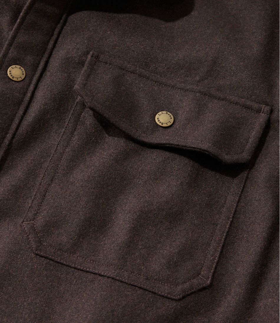 L.L.Bean Online | Men's Maine Guide Lightweight Lined Wool Field Shirt