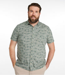 L.L.Bean Discount | Men's Lakewashed Performance Shirts, Button-Front Shirt, Short-Sleeve, Print