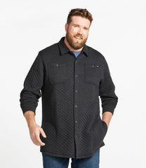 L.L.Bean Outlet | Men's Quilted Sweatshirts, Snap Overshirt
