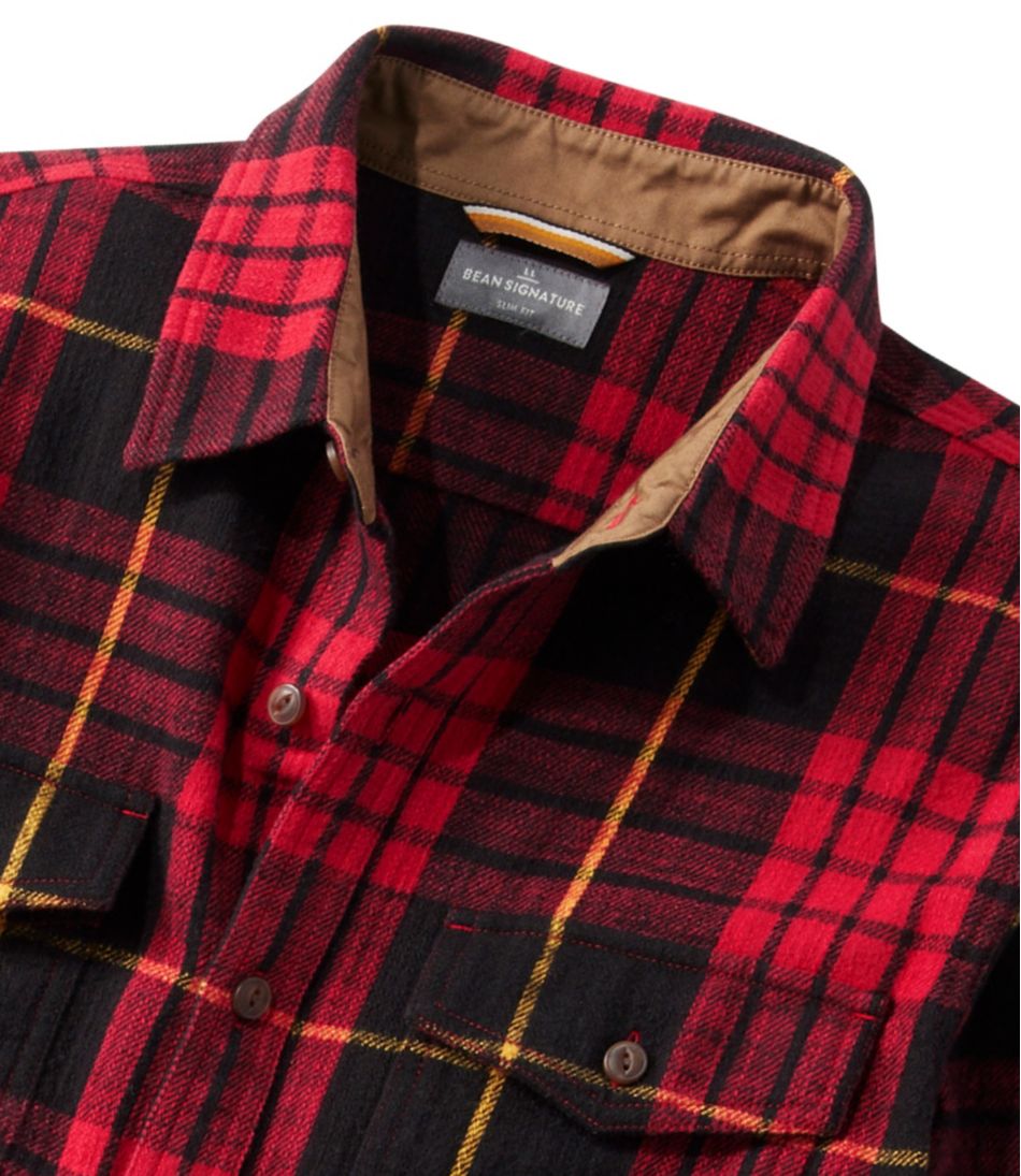 L.L.Bean For Sale | Men's Signature Heritage Textured Flannel Shirt