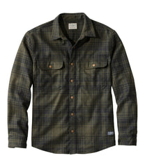 L.L.Bean New | Men's Maine Guide Lightweight Wool Field Shirt, Plaid